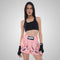 TUFF Muay Thai Boxing Shorts "Pink Birds and Roses Vintage Drawing"