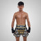 TUFF Muay Thai Boxing Shorts New Retro Style "Golden Gladiator in Black"