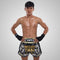 TUFF Muay Thai Boxing Shorts New Retro Style "Golden Gladiator in Black"
