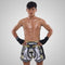 TUFF Muay Thai Boxing Shorts New Retro Style "Golden Gladiator in White"