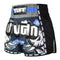 TUFF Muay Thai Boxing Shorts New Retro Style "Blue War Elephant"