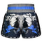 TUFF Muay Thai Boxing Shorts New Retro Style "Blue War Elephant"