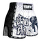 TUFF Muay Thai Boxing Shorts New Retro Style "White War Elephant"