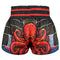 TUFF Muay Thai Boxing Shorts High-Cut Retro Style "The Undefeated Steel Spirits"