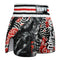 [Pre-Order] TUFF Muay Thai Boxing Shorts High-Cut Retro Style "Waves of Bushido Elegance"