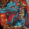 TUFF Muay Thai Boxing Shorts High-Cut Retro Style "Seraphic Seiryu Samurai Saga"