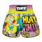 [Pre-Order] TUFF Muay Thai Boxing Shorts High-Cut Retro Style "The Savage Boy"