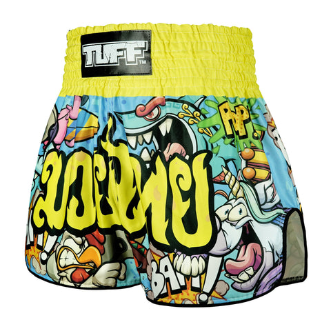 TUFF Muay Thai Shorts Boxing Trunks Retro Style (TUF-RMS106-MTC)