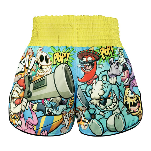 TUFF Muay Thai Shorts Boxing Trunks Retro Style (TUF-RMS106-MTC)