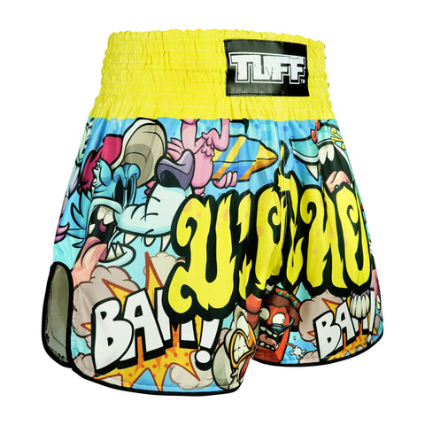 TUFF Muay Thai Shorts Boxing Trunks Retro Style (TUF-RMS106-MTC)