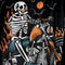 TUFF Muay Thai Boxing Shorts High-Cut Retro Style "The Skull Rider"