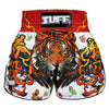[Pre-Order] TUFF Muay Thai Boxing Shorts High-Cut Retro Style "Tora Chikara"