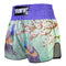TUFF Muay Thai Boxing Shorts High-Cut Retro Style "Yugana Kujaku" The Elegance Peacock