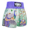 TUFF Muay Thai Boxing Shorts High-Cut Retro Style "Yugana Kujaku" The Elegance Peacock