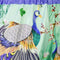 TUFF Muay Thai Boxing Shorts High-Cut Retro Style "Yugana Kujaku" The Elegance Peacock