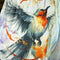 TUFF Muay Thai Boxing Shorts High-Cut Retro Style "Yume no Hachidori" The Bird of Dream
