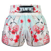 [Pre-Order] TUFF Muay Thai Boxing Shorts High-Cut Retro Style "Akai Tsuru" The Red Crane