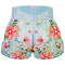 TUFF Muay Thai Boxing Shorts High-Cut Retro Style "Kibo no Hana" Flower of Hope