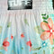 TUFF Muay Thai Boxing Shorts High-Cut Retro Style "Kibo no Hana" Flower of Hope