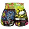 [Pre-Order] TUFF Muay Thai Boxing Shorts High-Cut Retro Style "Neon Graffiti"