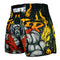 TUFF Muay Thai Boxing Shorts High-Cut Retro Style "The Gigantic Beast"