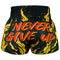 TUFF Muay Thai Boxing Shorts High-Cut Retro Style "The Gigantic Beast"