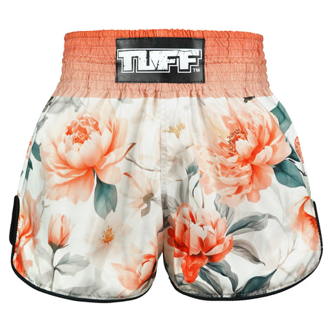 TUFF Muay Thai Shorts Boxing Trunks Retro Style (TUF-RMS125-ORG)