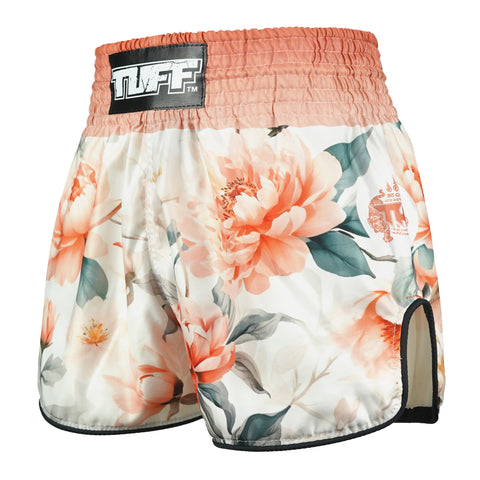 TUFF Muay Thai Shorts Boxing Trunks Retro Style (TUF-RMS125-ORG)