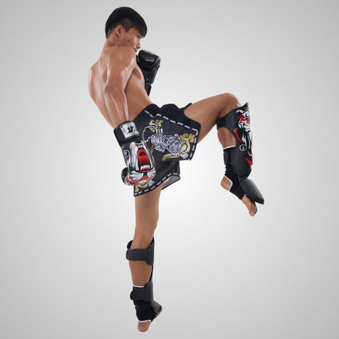 TUFF Black Tiger Shin Guards