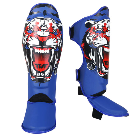 TUFF Blue Tiger Shin Guards