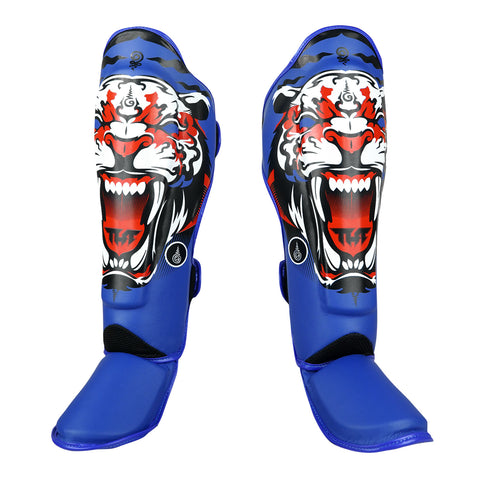 TUFF Blue Tiger Shin Guards