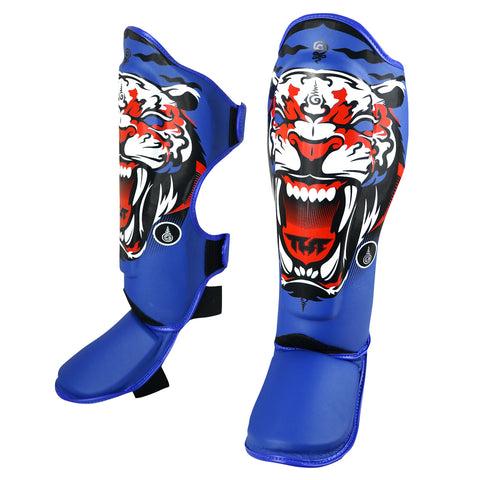 TUFF Blue Tiger Shin Guards