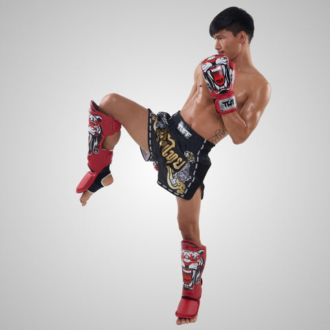 TUFF Red Tiger Shin Guards