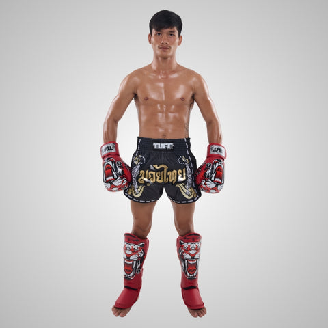 TUFF Red Tiger Shin Guards