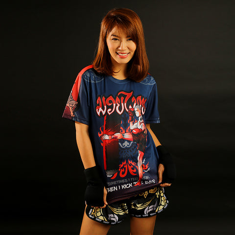TUFF Muay Thai Training Workout Short Sleeve Shirt (TUF-TS011)