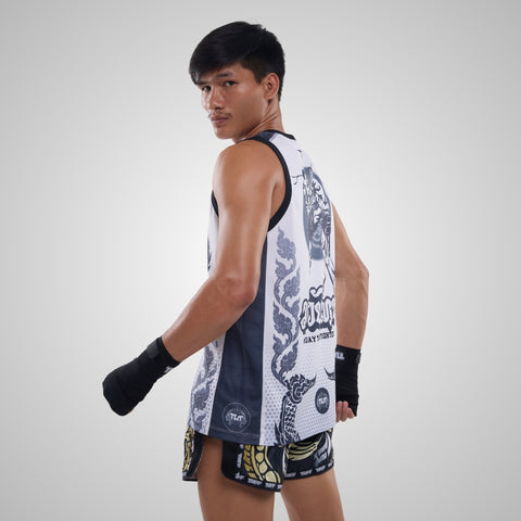TUFF Muay Thai Tank Top Boxing Sleeveless Vest Gym Jersey (TUF-TT101)