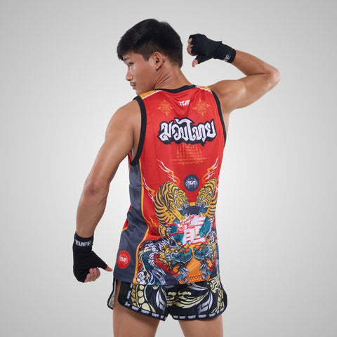 TUFF Muay Thai Tank Top Boxing Sleeveless Vest Gym Jersey (TUF-TT104)