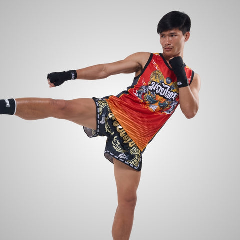 TUFF Muay Thai Tank Top Boxing Sleeveless Vest Gym Jersey (TUF-TT104)