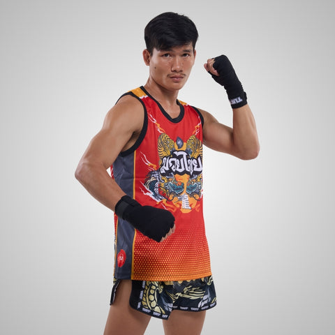 TUFF Muay Thai Tank Top Boxing Sleeveless Vest Gym Jersey (TUF-TT104)