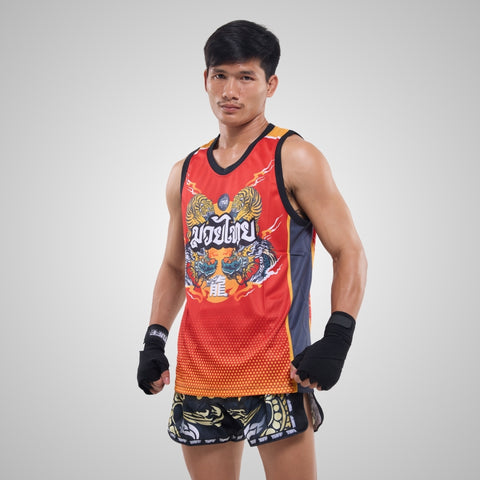 TUFF Muay Thai Tank Top Boxing Sleeveless Vest Gym Jersey (TUF-TT104)