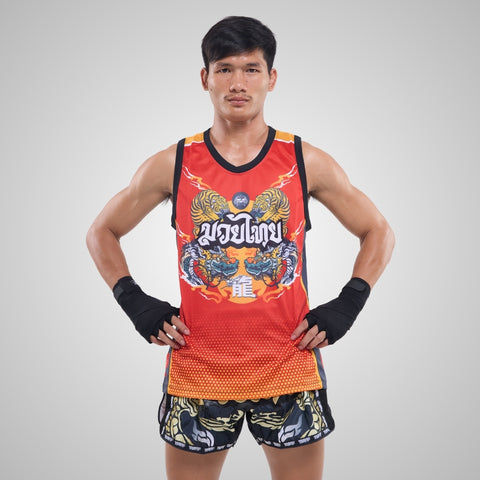 TUFF Muay Thai Tank Top Boxing Sleeveless Vest Gym Jersey (TUF-TT104)