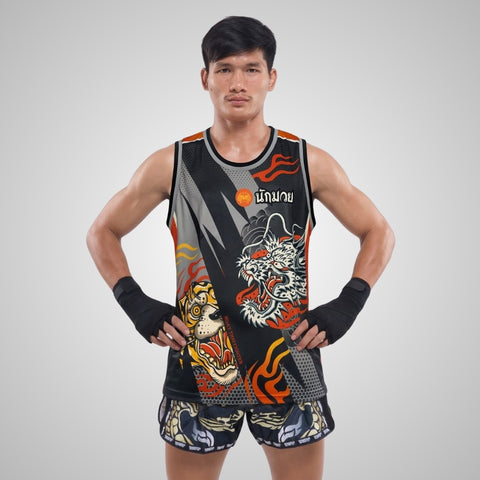 TUFF Muay Thai Tank Top Boxing Sleeveless Vest Gym Jersey (TUF-TT105)