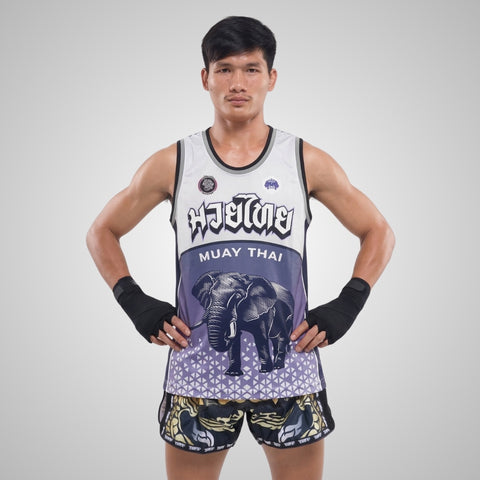 TUFF Muay Thai Tank Top Boxing Sleeveless Vest Gym Jersey (TUF-TT106)