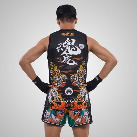 TUFF Muay Thai Tank Top Boxing Sleeveless Vest Gym Jersey (TUF-TT108)