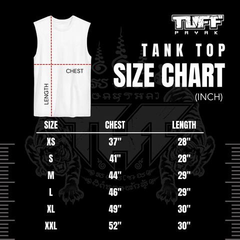 TUFFPAYAK Muay Thai Tank Top Boxing Sleeveless Vest Gym Jersey (TPY-TT006)