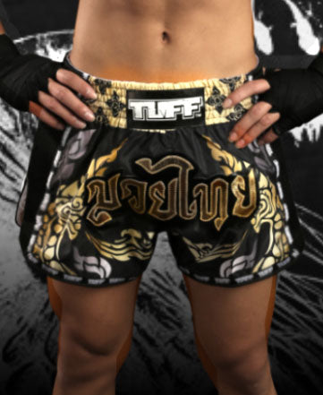 TUFF MUAY THAI SHORTS TIGER CAMO/GOLD – MSM FIGHT SHOP