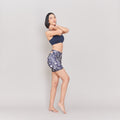 TRYN Workout Shorts for Women Yoga Gym Running Shorts High Waist Shorts : Black