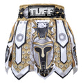 [Pre-Order] TUFF Muay Thai Boxing Shorts Gladiator White Ancient Roman Gladiator Armor
