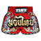 [Pre-Order] TUFF Kids Shorts Red Retro Style Double Tiger With Gold Text