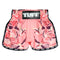TUFF Kids Shorts Pink Retro Style Birds With Roses